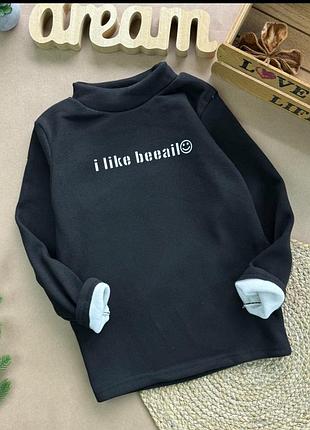 Гольф на хутрі чорний like