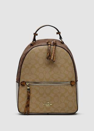 Сумка женская coach   💎  jordyn backpack in signature canvas  ki99265