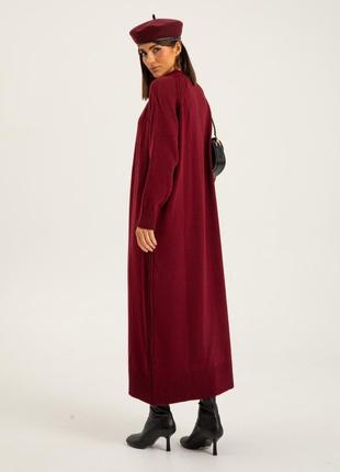 В'язана демісезонна сукня3 фото