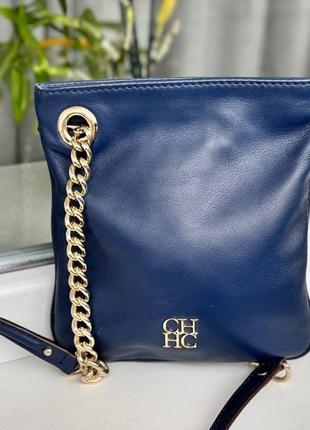 Сумка кожаная carolina herrera