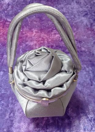 Вечірній клатч бочонок "бутон троянди"