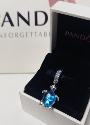 Серебряный шарм (бусина) pandora "корона" пандора подарок для женщин