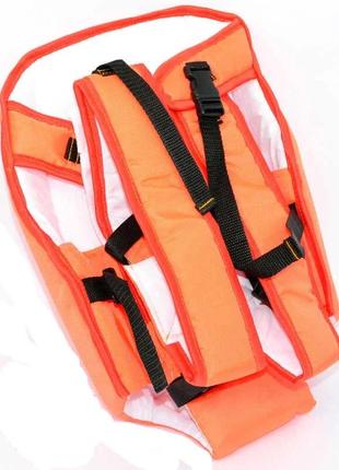 Гр рюкзак-кенгуру №6 - 2200 (1) сидячи, колір помаранчевий. призначений для дітей із тримісячного віку