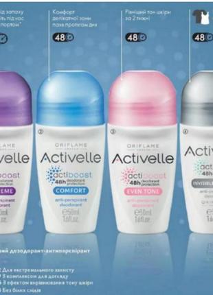 Кульковий дезодорант антиперспірант activelle
