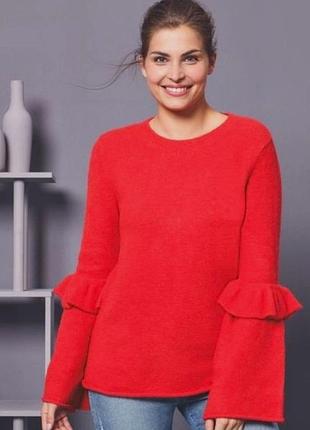 Светр яскравий теплий f&f з гарним рукавом