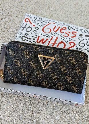 Кошелек guess женский кошелек гесс коричневый
