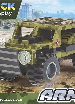 Конструктор iblock army військовий джип 50 дет. (pl-921-424)