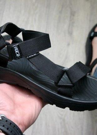 Сандалії чоловічі fuce текстильні спортивні чорні, чорний, 40