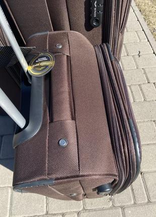 3 шт комплект чемоданов дорожный тканевый польша на колесах wings с подшипником5 фото