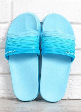 Шлепанцы женские голубые-бирюза flip flops bubble влагостойкие облегченные, голубой, 36