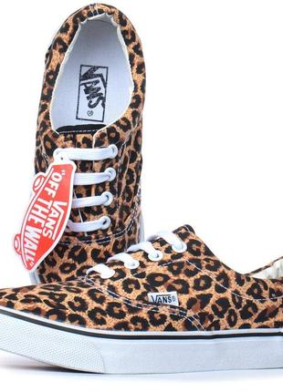 Кеды женские леопардовые vans authentic leopard коричневые, леопардовый, 38