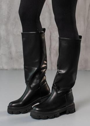 Сапоги женские fashion sirena 3801 37 размер 24 см черный