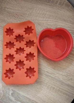 Набор силиконовых формочек, силиконовые формочки, формочки, для выпечки