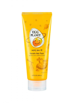 Відновлювальна кератинова маска daeng gi meo ri egg planet keratin hair pack повертає блиск, пружніс
