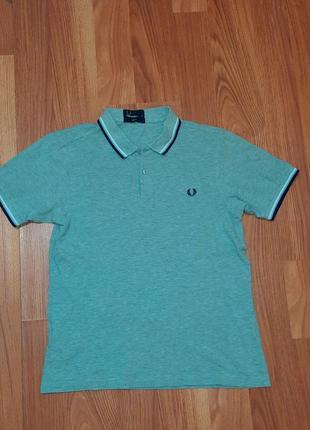 Уникальная серая футболка поло fred perry оригинал