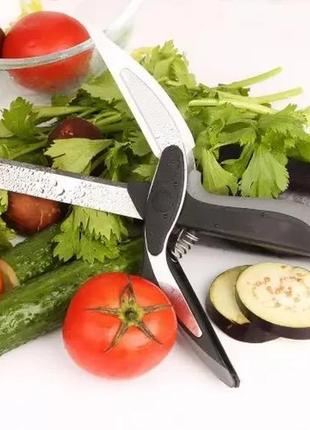 Умный нож ножницы 2 в 1 clever smart cutter3 фото