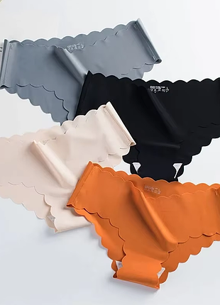 Лот 4 шт: нейлоновые женские трусики ice silk в японском стиле аниме❤️❤️❤️