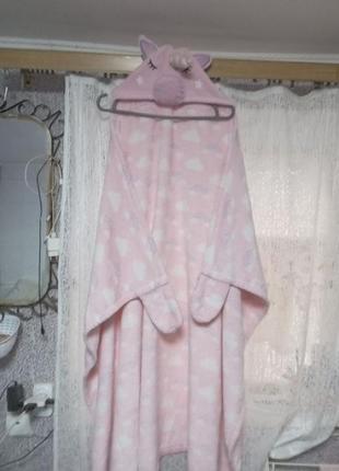 141*105 см т4плюща флисовая накидка,халат,рушатель единорог