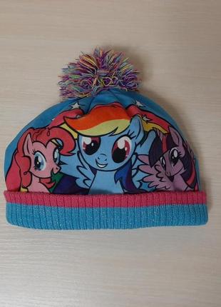 Дитяча осінна шапка з поні, my little pony