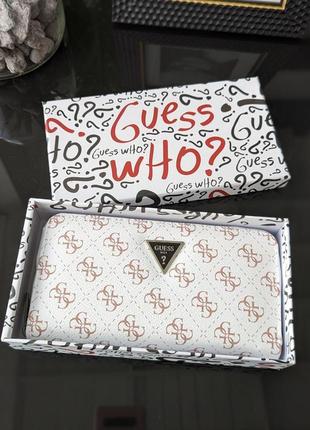 Кошелек guess женский кошелек гесс белый