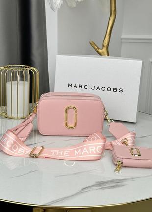 Сумка жіноча маркбалкс 2в1 рожевий marc jacobs 2 в 1