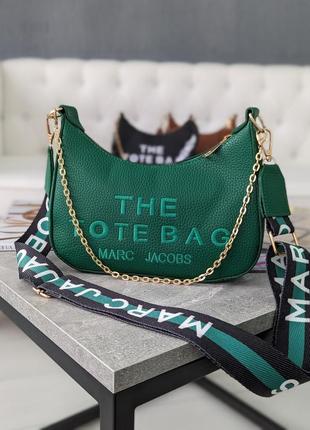 Сумка женская марк джейкобс багет зеленый marc jacobs low-top bag клатч