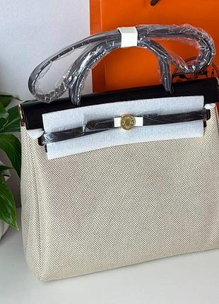 Шикарная брендовая сумка в стиле hermes herbag