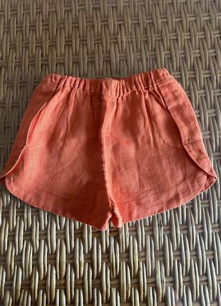 Дитячі лляні шорти на 3-4 роки. оригінал !