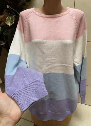 Стильна полосата кофтинка в полоску🌈🌈🌈