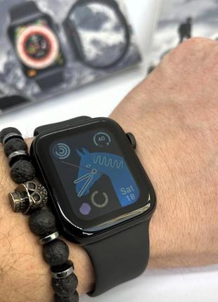 Смарт часы smart watch s9 мужские спортивные смарт-часы. черный