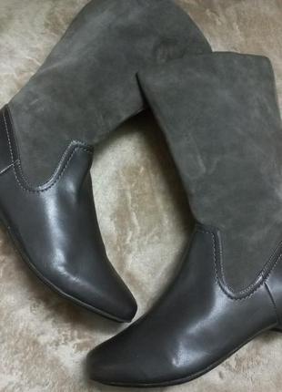 Сапоги.ботинки осень-весна кожа жен. 41р.clarks индии