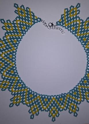 Красивые ожерелье из бисера! 7