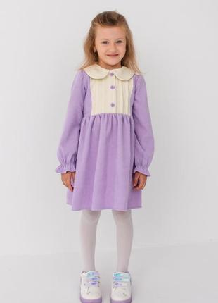 Вельветовое платье для девочки