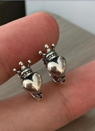 Сережки срібло оригінальні маленькі стильні silver ♥️ стиль вінтаж