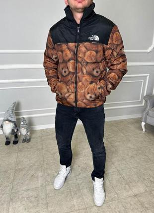 Коричнева куртка tnf