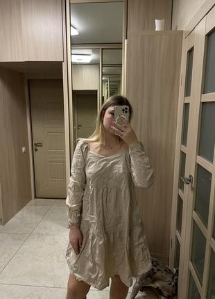 Платье песочное