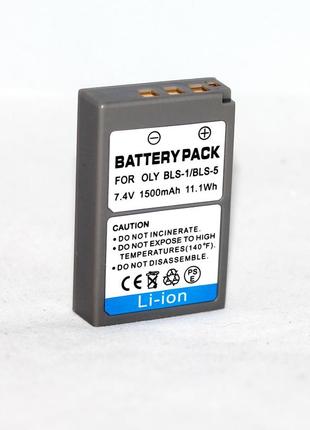 Акумулятор для фотоапаратів olympus - bls-5 (ps-bls5, bls-50) - анлог на 1500 ma