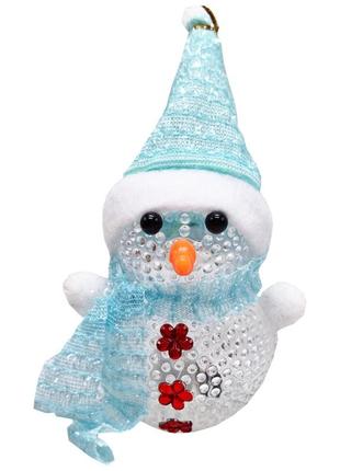 Нічник новорічний "сніговичок" сх-4-10 led 15 см, блакитний