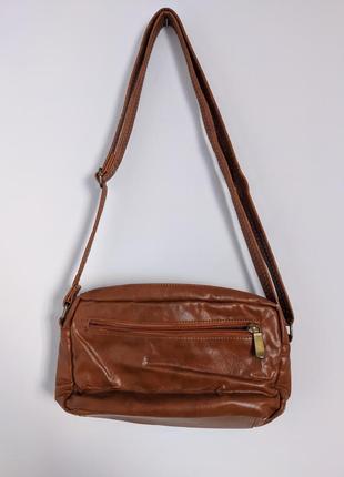 Кожаная мини сумка через плечо 3