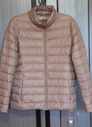 Пуховик як uniqlo,колір mocha mousse