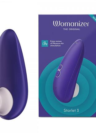 Вакуумный клиторальный стимулятор womanizer starlet 3 indigo  18+