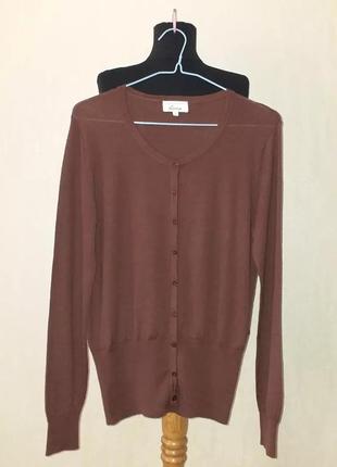 Мериносова вовна! вкорочений кардиган, кофта linea.