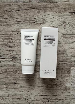Сонцезахисний крем izeze black cumin nem bliss spf 50+ pa++++ 50 мл l