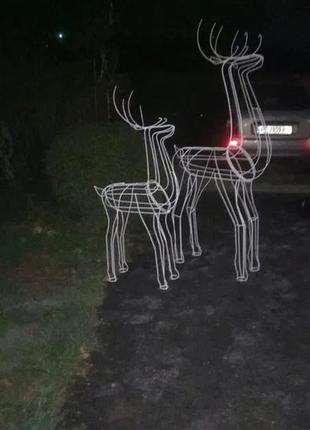 Каркас новогоднего оленя