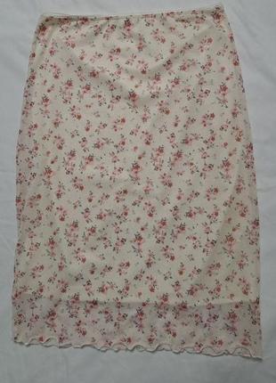 Юбка сеточка стрейч летняя