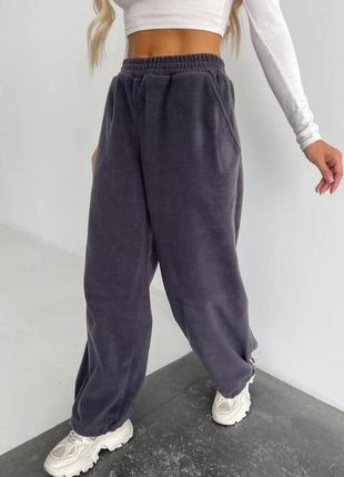 Жіночі широкі флісові штани, джогери