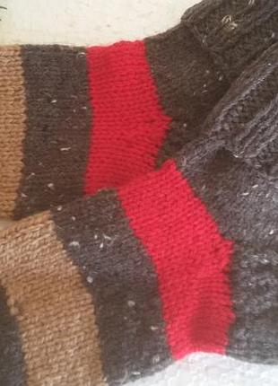 Носки теплые, вязаные шерстяные 21р.