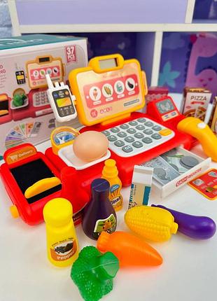 Касовий апарат зі справжнім калькулятором, магазин