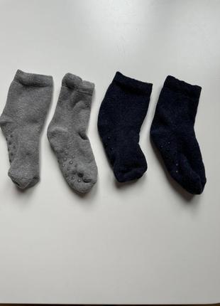 Теплые махровые носки для мальчика размер 22-24