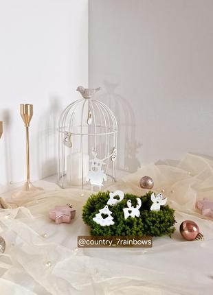 Елочные игрушки из дерева.